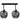 Lámpara de techo Keter Lighting Mera 2L E27 H 31,0 cm
