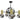 Lámpara de araña Keter Lighting Planet 5L E27 H 110,0 cm