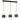 Lámpara colgante lineal Keter Lighting Luce 3L E27 H 120,0 cm