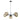 Lámpara de araña Keter Lighting Kaliope 6L E27 H 120,0 cm