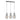 Lámpara colgante lineal Keter Lighting Lex 3L E27 H 120,0 cm