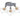 Lámpara de techo Keter Lighting Ruben 3L E27 H 35,0 cm