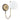 Aplique de pared Lemir Ape 1xE14 acero