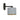 Aplique de pared HILDE 1L, D20 negro, E27