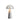 Lámpara de mesa Markslöjd Fungi 1L, metal gris LED