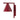 Aplique de pared Aldex Form 1L, color vino tinto, 28 cm de alto.