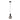 Lámpara colgante Keter Lighting Supra 1L E27 H 120,0 cm