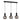 Lámpara colgante lineal Keter Lighting Supra 3L E27 H 120,0 cm