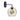Aplique de pared Keter Lighting Mig 1L E27 H 29,0 cm