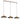 Lámpara colgante lineal KOBE 3L, D30 negro, E27