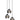 Lámpara colgante Keter Lighting Yuno 3L E27 H 120,0 cm