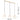 Lámpara colgante lineal Argon Trini 3L E27 H 102cm