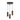 Tubo Colgante 3xGU10 Led 5W Negro / PVC Negro / Nogal