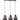 Lámpara colgante lineal Keter Lighting Loki 3L E27 H 120,0 cm