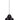 Lámpara colgante Keter Lighting Negro 1L E27 H 120,0cm