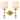 CosmoLight SUTTON Aplique de pared 2L E14