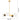 Lámpara colgante lineal Argon Freemont 4L E27 H 73cm