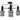 Lámpara de techo Keter Lighting Inger 3L E27 H 39,0 cm