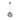 Lámpara colgante Keter Lighting Pola 1L E27 H 120,0 cm