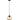 Keter Lighting Lámpara colgante Ambre 1L E27 Al. 120.0cm