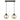 Keter Lighting Ambre 2L Lámpara colgante de suspensión lineal E27 Al. 120.0cm