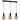 Lámpara colgante lineal Keter Lighting Jantar 3L E27 H 120,0 cm