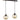 Keter Lighting Ambre 2L Lámpara colgante de suspensión lineal E27 Al. 120.0cm