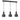 Lámpara colgante lineal Keter Lighting Luce 3L E27 H 120,0 cm
