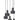 Lámpara colgante Keter Lighting Luce 5L E27 H 120,0 cm