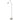 Steinhauer Zodiac 1L lámpara de pie acero LED, Al. 150cm