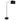 Anne Light & Home Line Lámpara de pie 1L negro Al. 155cm E27