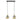 Lámpara colgante lineal Keter Lighting Callisto 2L E27 H 120,0 cm