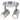 Mexlite Upround LED 2L Focos de techo metal acero GU10