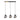 Keter Lighting Gracja Lámpara colgante de suspensión lineal 3L E27 Al. 120.0cm