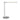 Steinhauer Serenade 1L lámpara de mesa acero LED, Al. 50cm