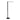 Steinhauer Serenade 1L lámpara de pie negro LED, Al. 140cm