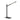 Mexlite Seal 1L lámpara de mesa escritorio aluminio negro LED
