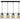 Lámpara colgante lineal Keter Lighting Arkas 4L E27 H 120,0 cm
