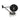 Steinhauer Turound 1L Aplique abatible negro LED