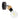 Britop Lighting Marjolaine Aplique de pared 1L negro E27