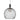 Mexlite Aureole 1L lámpara colgante metal negro E27, D 42cm