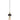 Keter Lighting Lámpara colgante Unica 1L E27 Al. 120.0cm