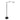 Steinhauer Turound Lámpara de pie 1L vidrio ahumado negro LED, Al. 141cm