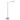 Steinhauer Retina 1L lámpara de pie acero LED, Al. 123cm
