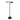 Steinhauer Retina 1L lámpara de pie negro LED, Al. 123cm