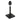 Steinhauer Rod 1L lámpara de mesa base metal negro E27, Al. 30cm