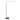 Mexlite Serpent Lámpara de pie 1L LED negro, Al. 183cm