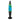 Lámpara de mesa Mexlite Volcan 1L azul E14/S35, Al. 35cm