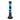 Mexlite Volcan 1L lámpara de mesa cristal azul E14/R39, Al. 37cm