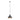 Lámpara colgante Argon Eufrat 1L E27 Al. 130cm